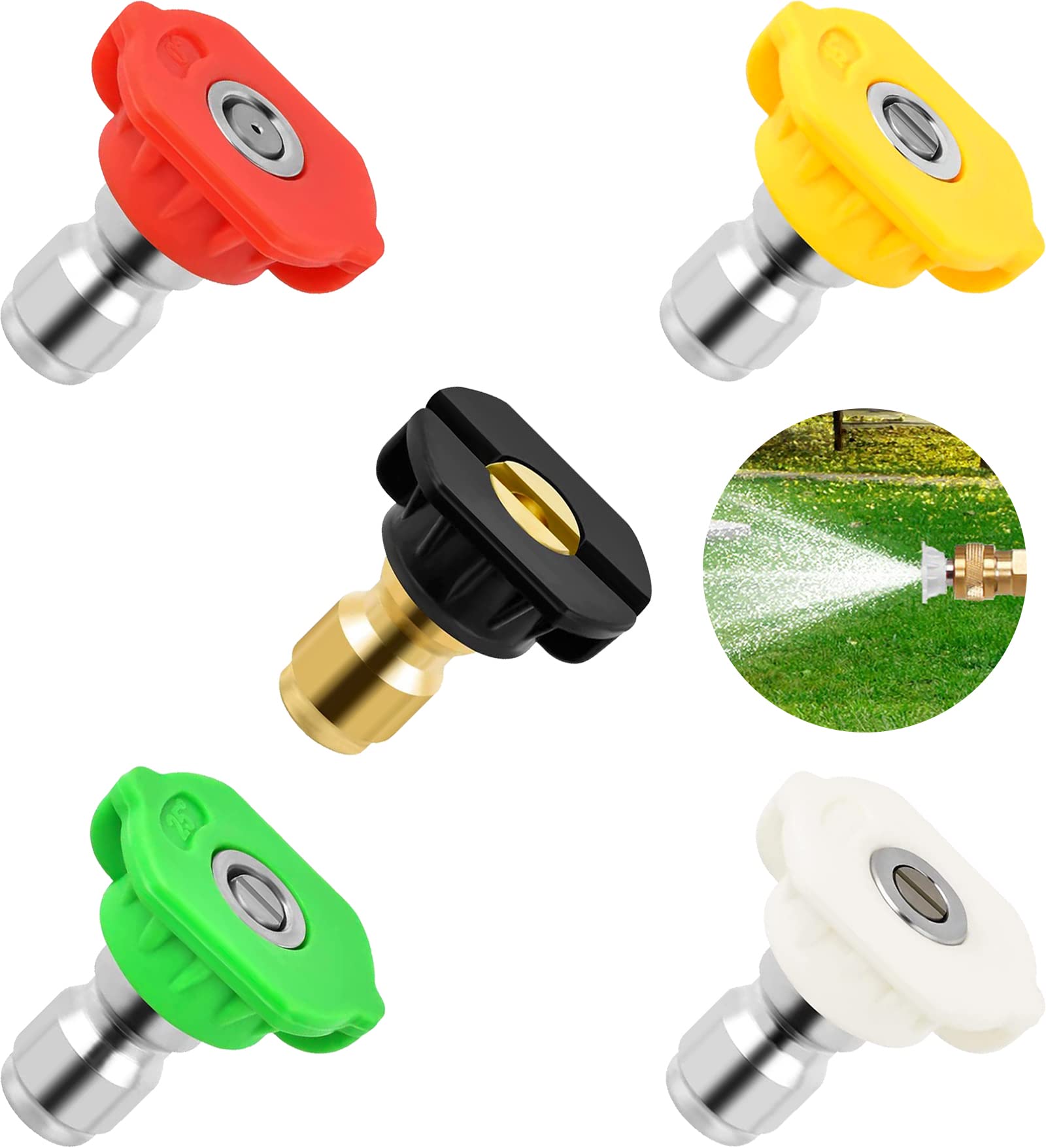 Pressure washer nozzles & attachments guide: types, uses, and safety.