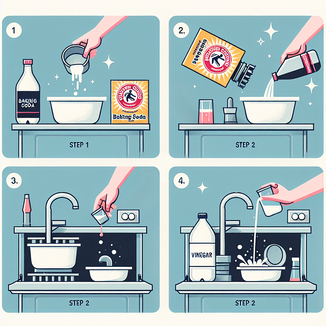baking soda and vinegar reaction in garbage disposal