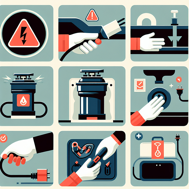 unplugged garbage disposal safety