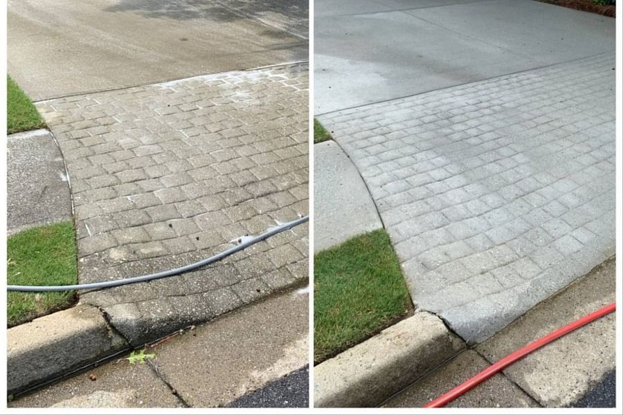 clean driveway spring