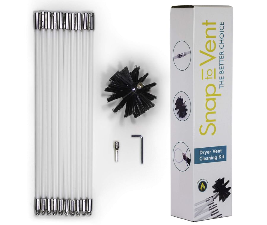 Variety of dryer vent cleaning kits displayed