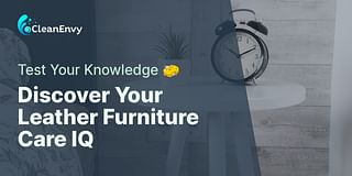 Discover Your Leather Furniture Care IQ - Test Your Knowledge 🧽