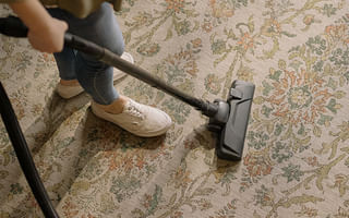 What are some tips for deep cleaning a carpet without a steam cleaner?